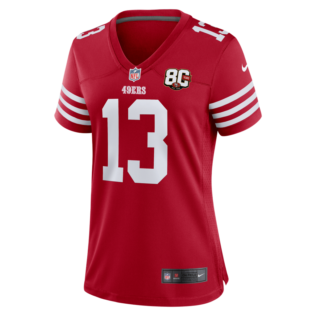 Brock Purdy San Francisco 49ers Women's 80th Anniversary Game Jersey - Scarlet