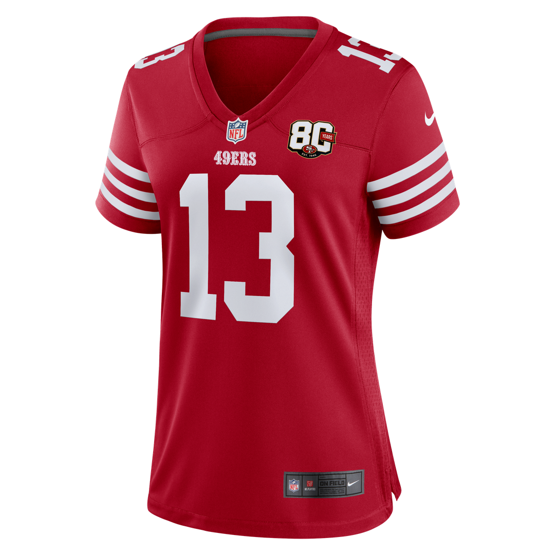 Brock Purdy San Francisco 49ers Women's 80th Anniversary Game Jersey - Scarlet