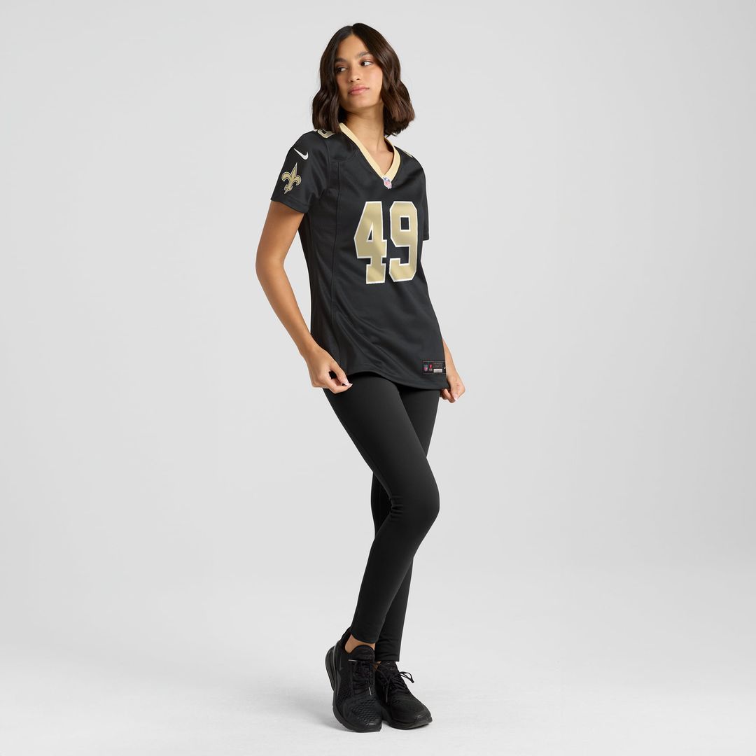 Zach Wood New Orleans Saints Women's Game Jersey - Black