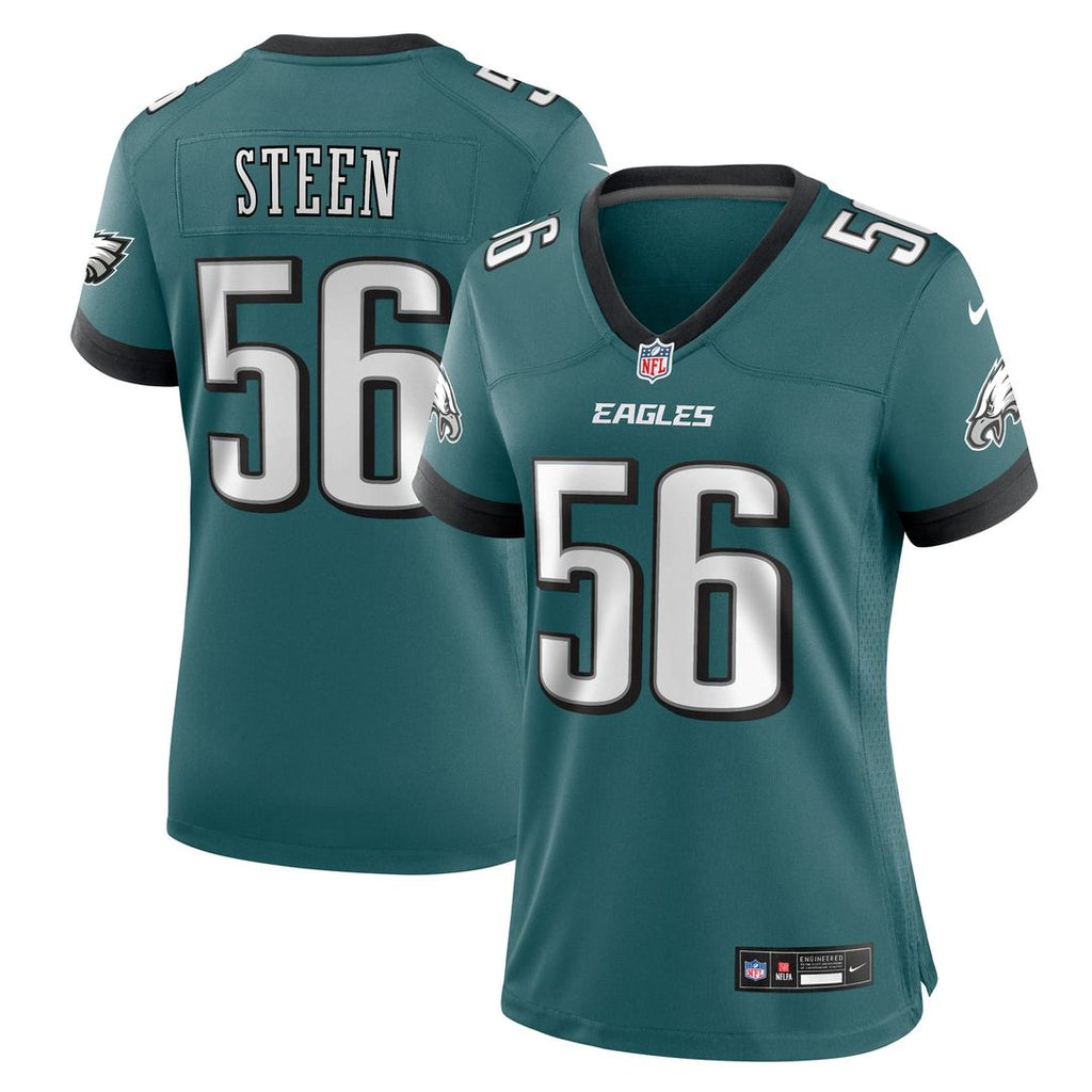 Tyler Steen Philadelphia Eagles Women's Team Game Jersey - Midnight Green