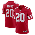 Upton Stout San Francisco 49ers Team Game Jersey - Scarlet