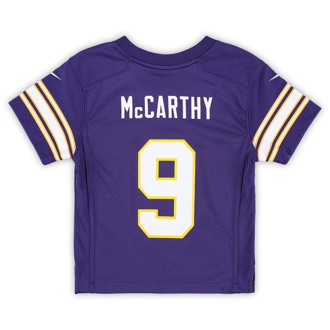 J.J. McCarthy Minnesota Vikings Toddler Classic Player Game Jersey - Purple