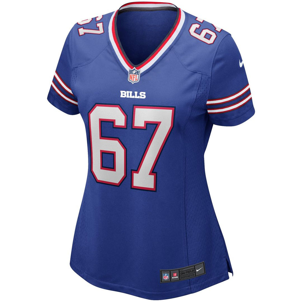 Kent Hull Buffalo Bills Women's Game Retired Player Jersey - Royal