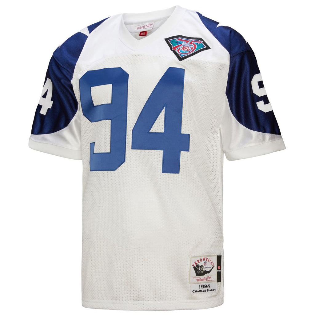 Charles Haley Dallas Cowboys 1994 Authentic Throwback Retired Player Jersey - White