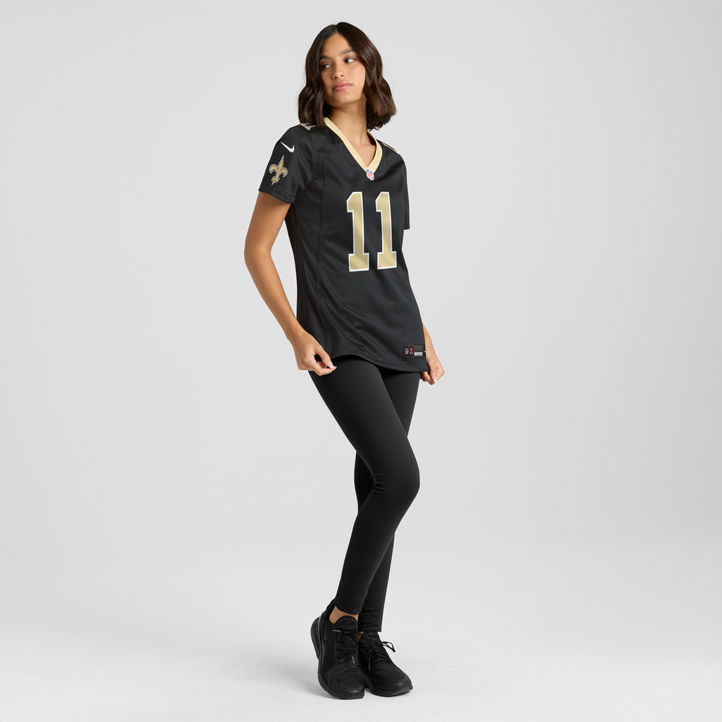 Zach Wilson New Orleans Saints Women's Team Game Jersey - Black