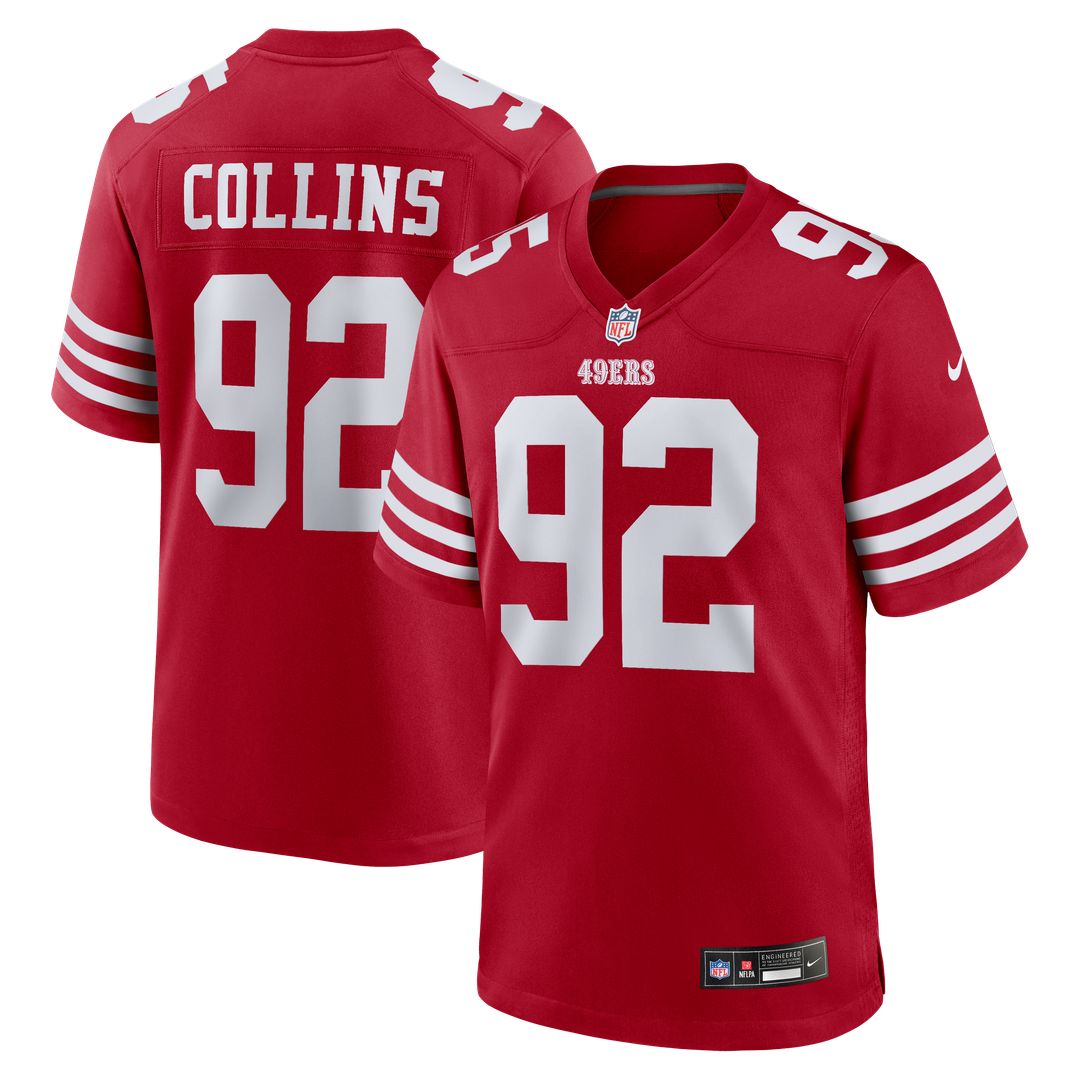 Alfred Collins San Francisco 49ers Team Game Jersey - Scarlet
