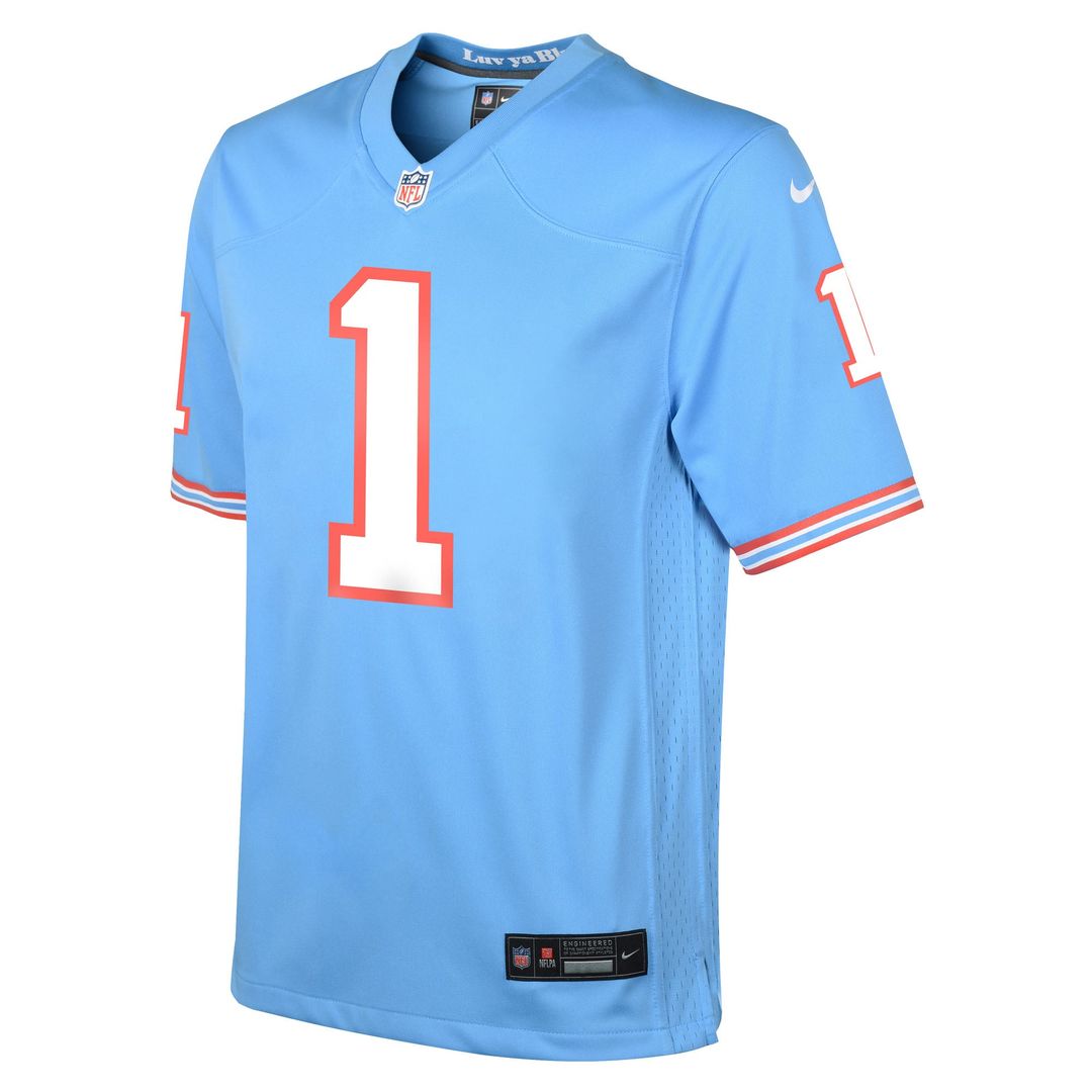 Cameron Ward Tennessee Titans Youth Alternate Game Jersey - Light Blue