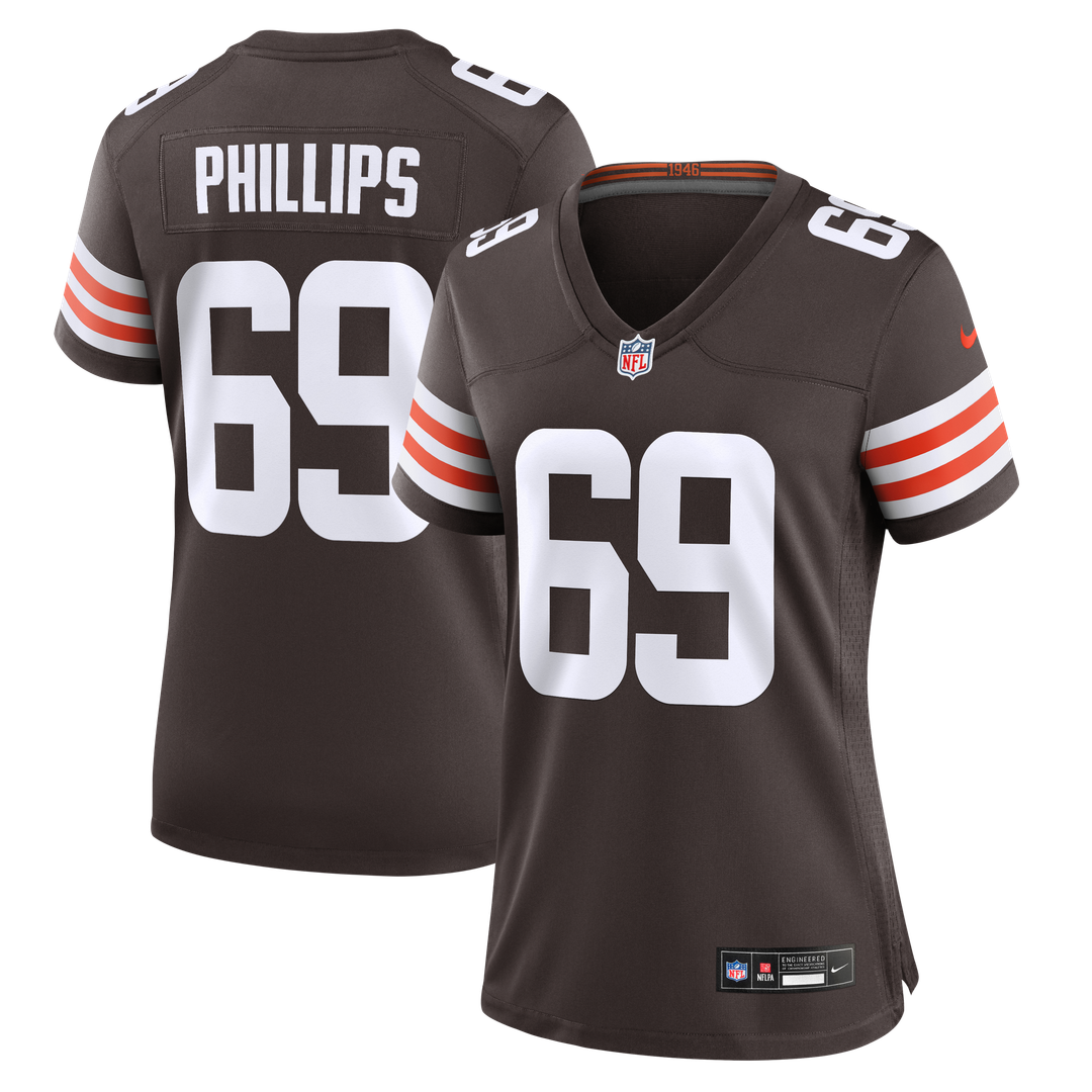 Tyre Phillips Cleveland Browns Women's Team Game Jersey - Brown