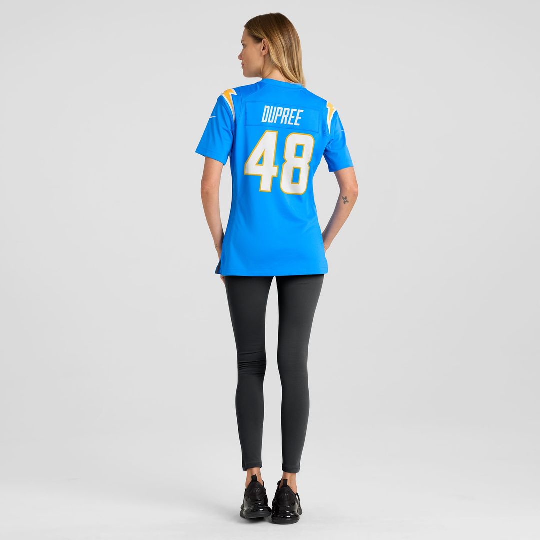 Bud Dupree Los Angeles Chargers Women's Team Game Jersey - Powder Blue