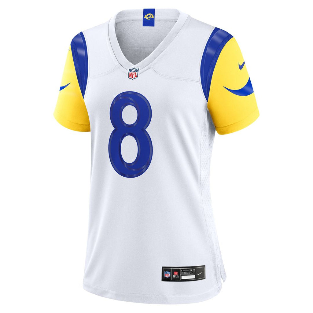 Ty Simpson Los Angeles Rams Women's Game Jersey - White