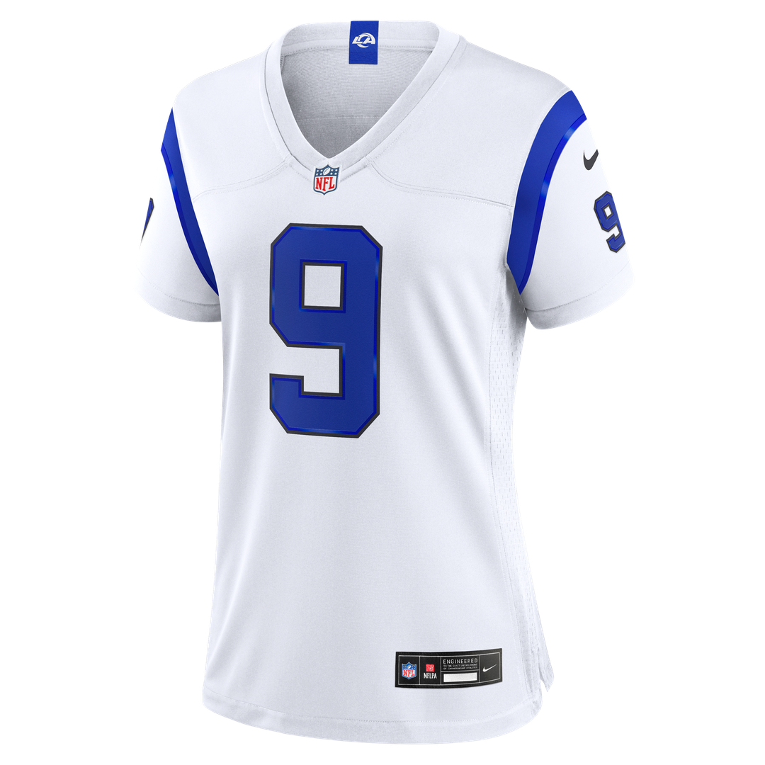 Matthew Stafford Los Angeles Rams Women's Fearsome White Game Jersey