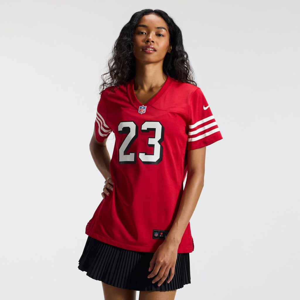 Christian McCaffrey San Francisco 49ers Women's Player Jersey - Scarlet
