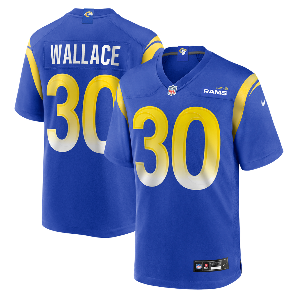 Josh Wallace Los Angeles Rams Game Jersey - Royal