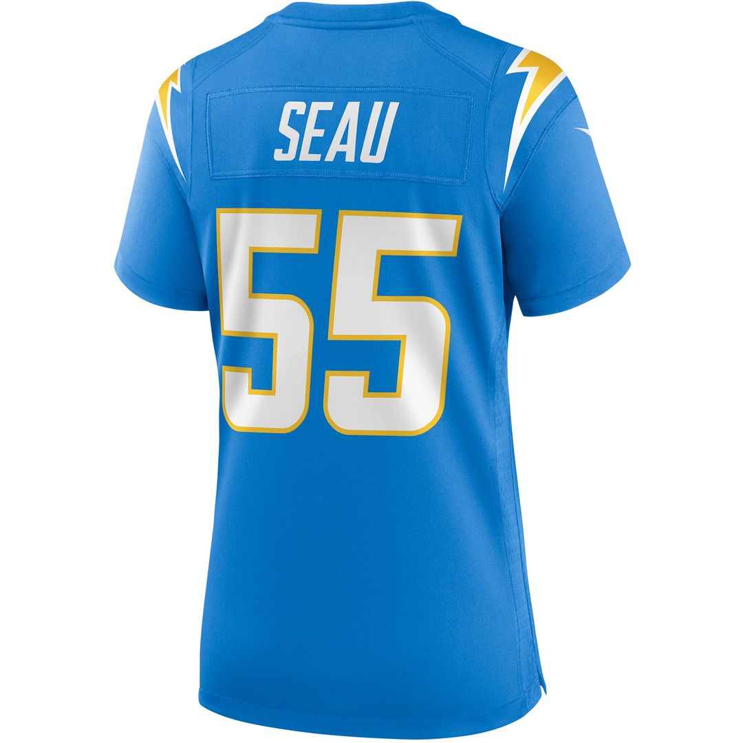 Junior Seau Los Angeles Chargers Women's Game Retired Player Jersey - Powder Blue