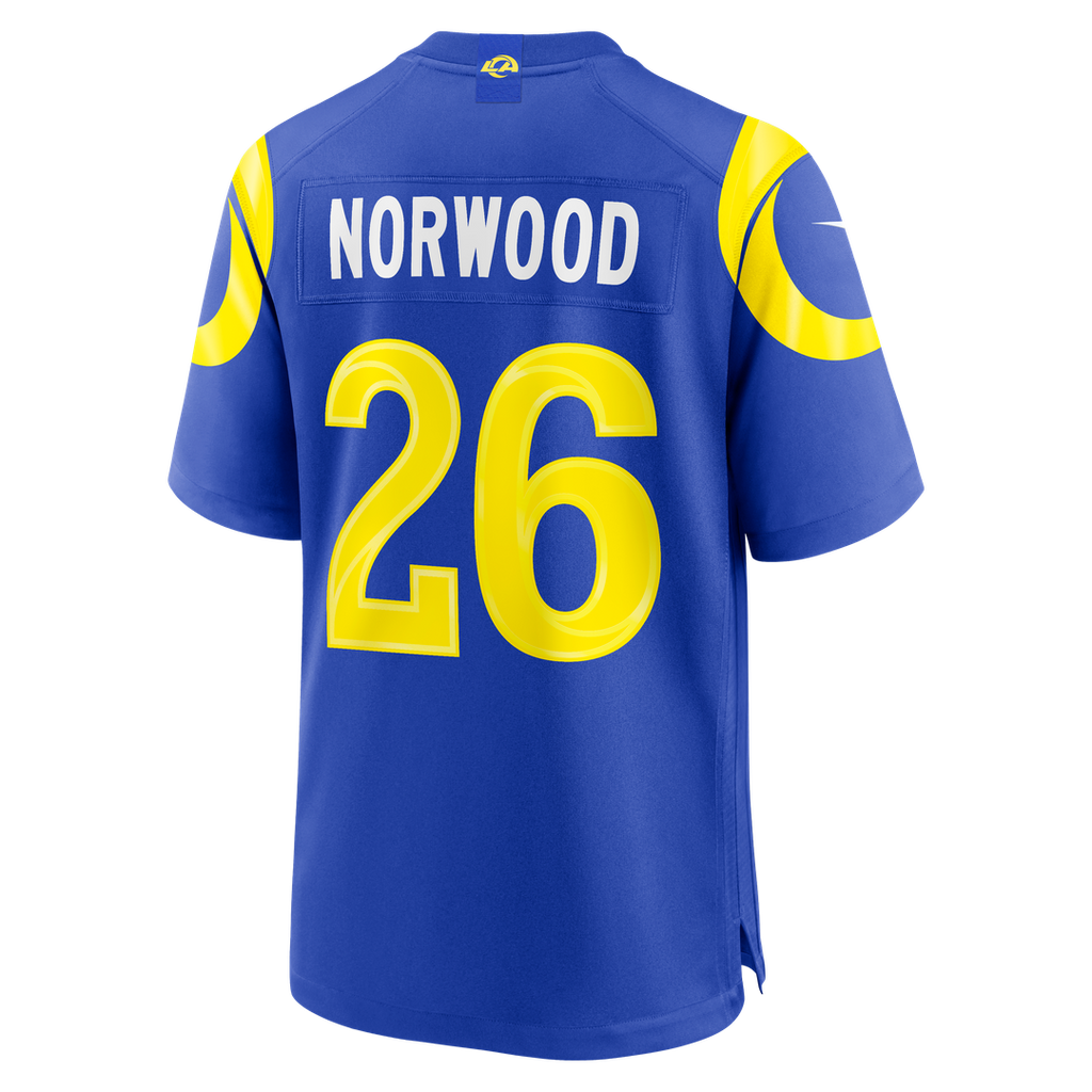 Drey Norwood Los Angeles Rams Game Jersey - Royal