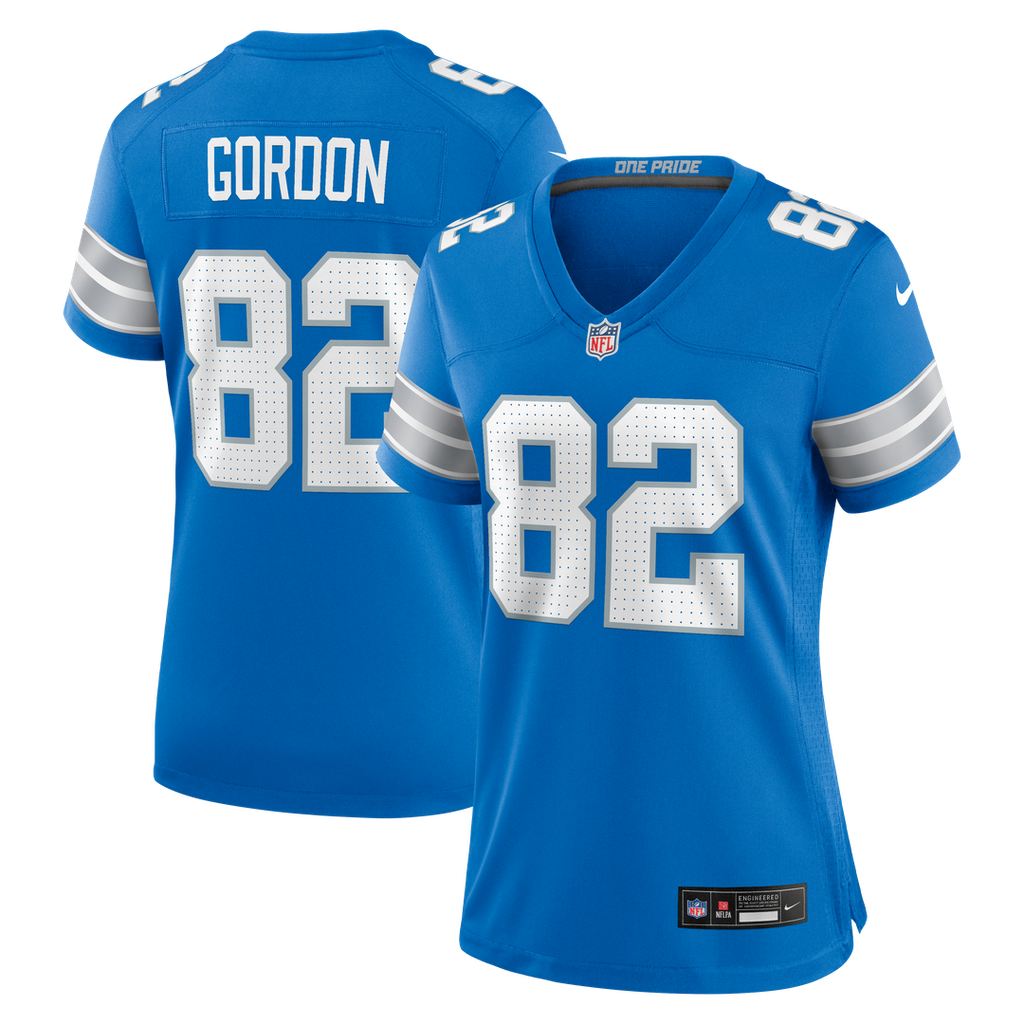 Thomas Gordon Detroit Lions Women's Team Game Jersey - Blue