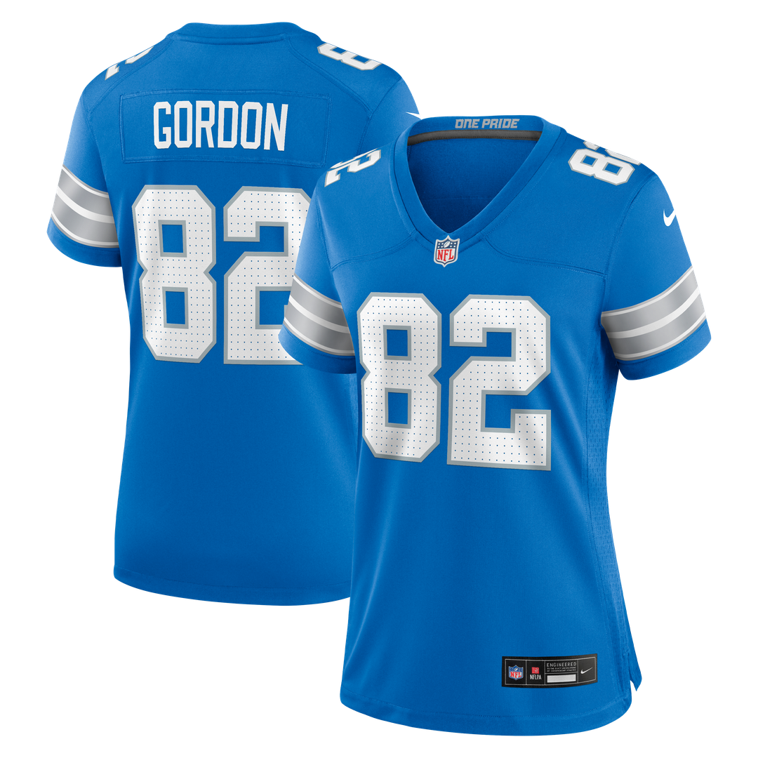 Thomas Gordon Detroit Lions Women's Team Game Jersey - Blue