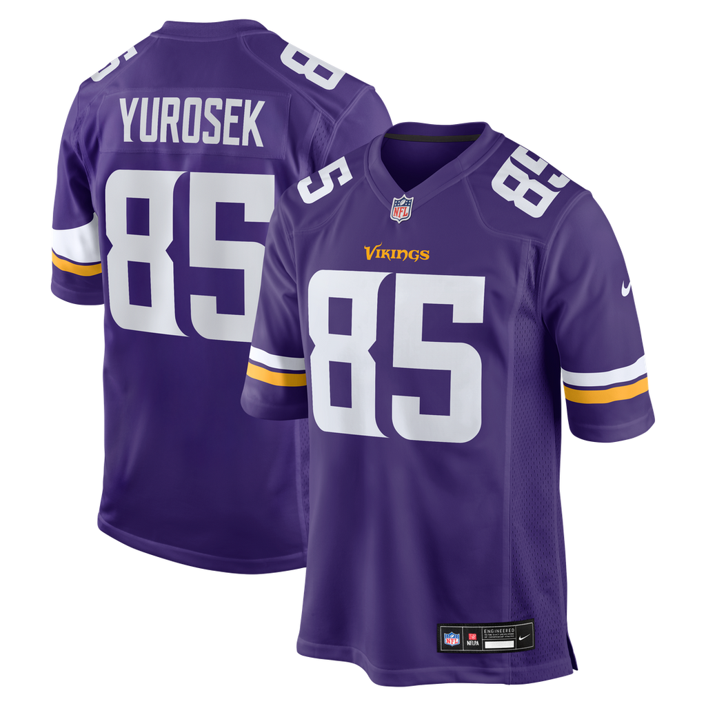 Ben Yurosek Minnesota Vikings Team Game Jersey - Purple