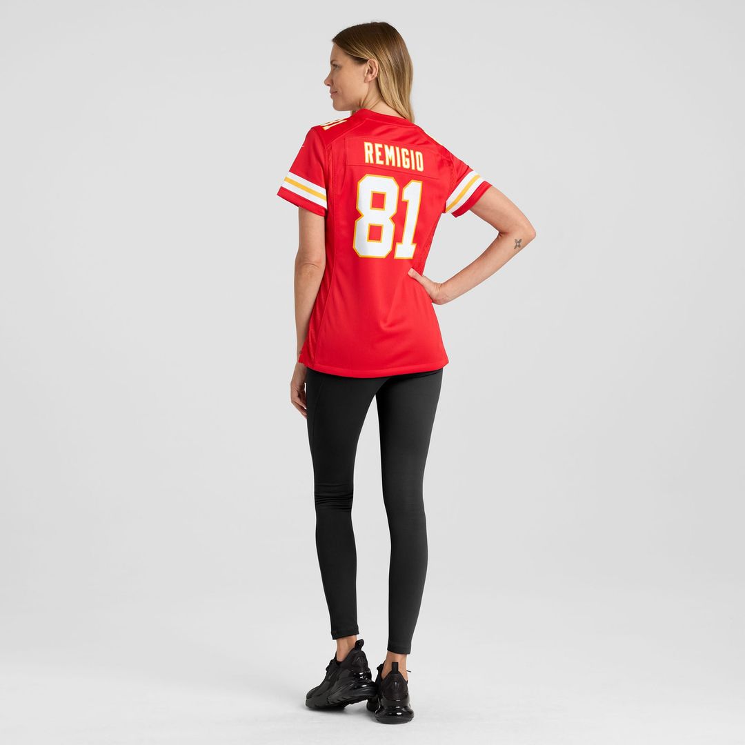 Nikko Remigio Kansas City Chiefs Women's Team Game Jersey - Red