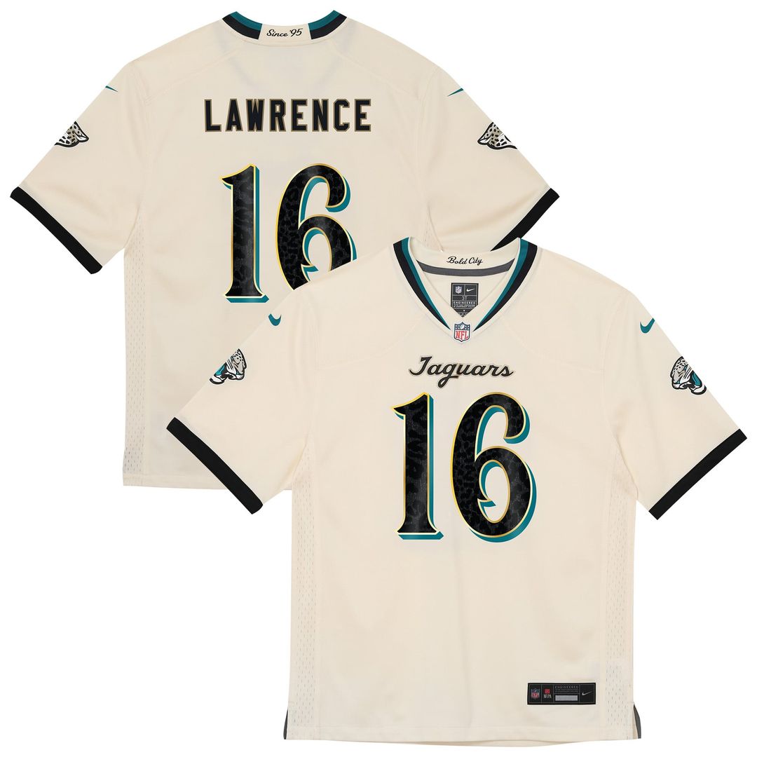 Trevor Lawrence Jacksonville Jaguars Preschool 2026 Rivalries Collection Game Jersey - Natural