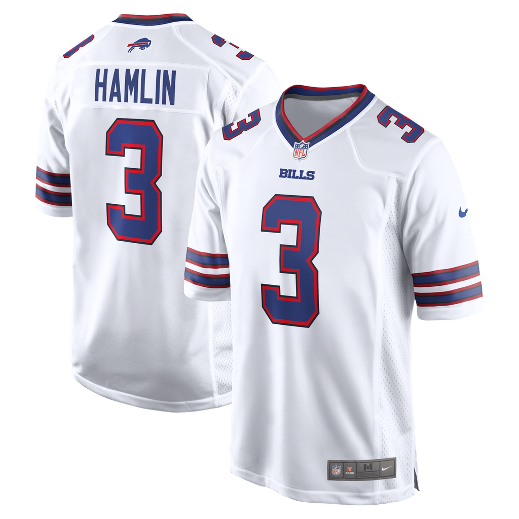 Damar Hamlin Buffalo Bills Game Jersey - White