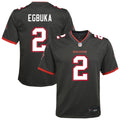 Emeka Egbuka Tampa Bay Buccaneers Youth Alternate Game Jersey - Pewter
