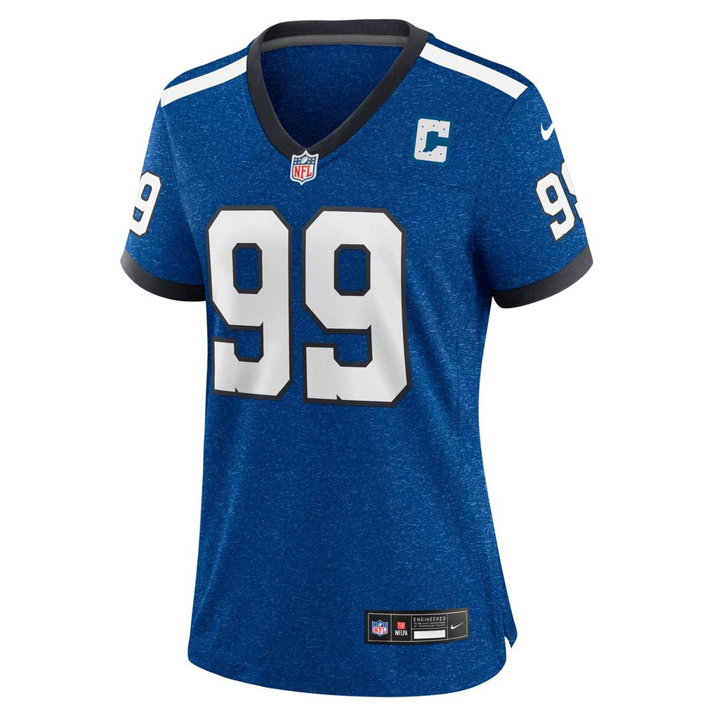 DeForest Buckner Indianapolis Colts Women's Game Player Jersey - Royal