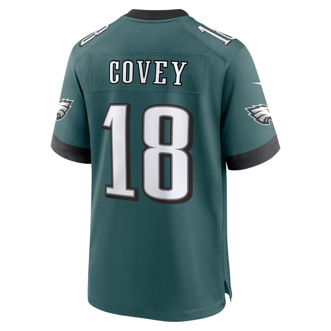 Britain Covey Philadelphia Eagles Team Game Jersey - Midnight Green