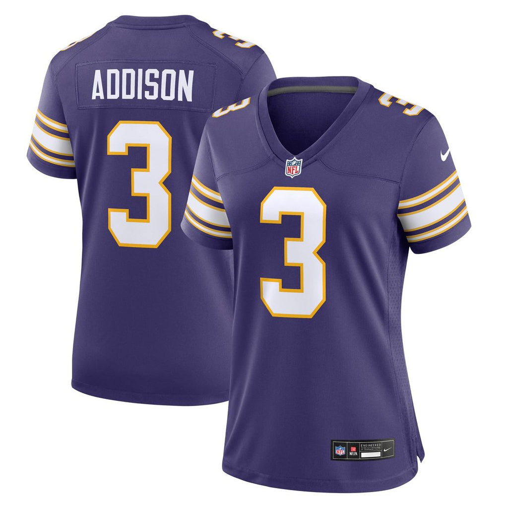 Jordan Addison Minnesota Vikings Women's Alternate Game Jersey - Purple