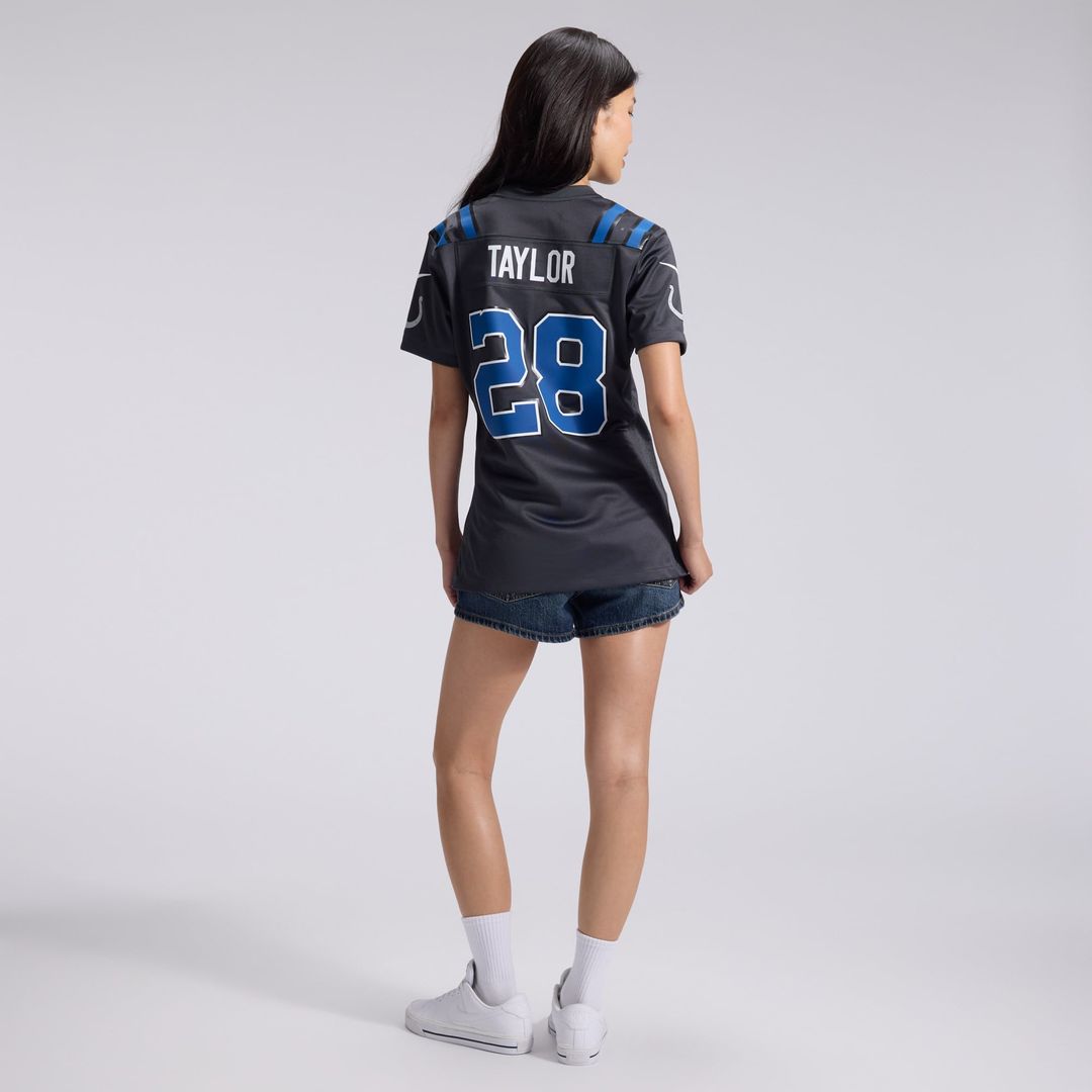 Jonathan Taylor Indianapolis Colts Women's 2026 Rivalries Collection Game Jersey - Anthracite