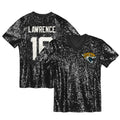 Trevor Lawrence Jacksonville Jaguars Girls Youth Sequin V - Neck Fashion Jersey - Black