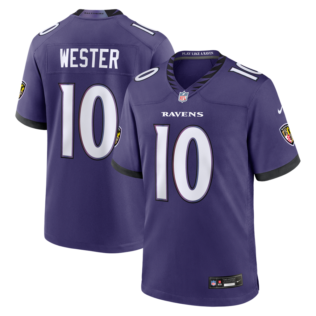 LaJohntay Wester Baltimore Ravens Team Game Jersey - Purple