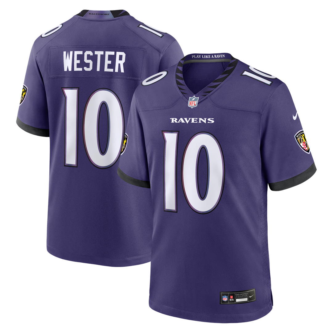 LaJohntay Wester Baltimore Ravens Team Game Jersey - Purple