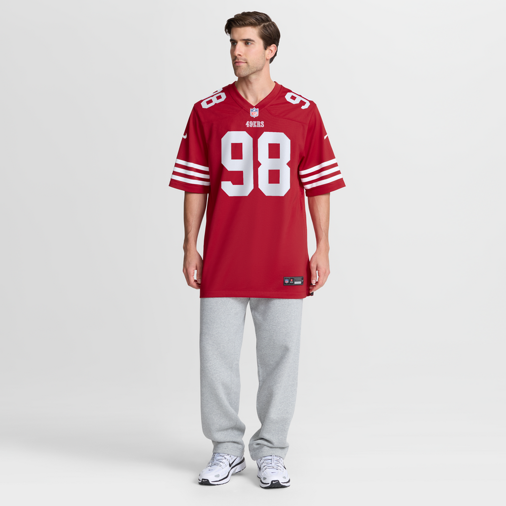 Mykel Williams San Francisco 49ers Game Player Jersey - Scarlet