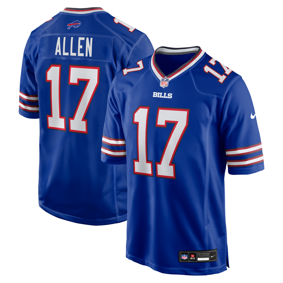 Josh Allen Buffalo Bills Game Player Jersey - Royal