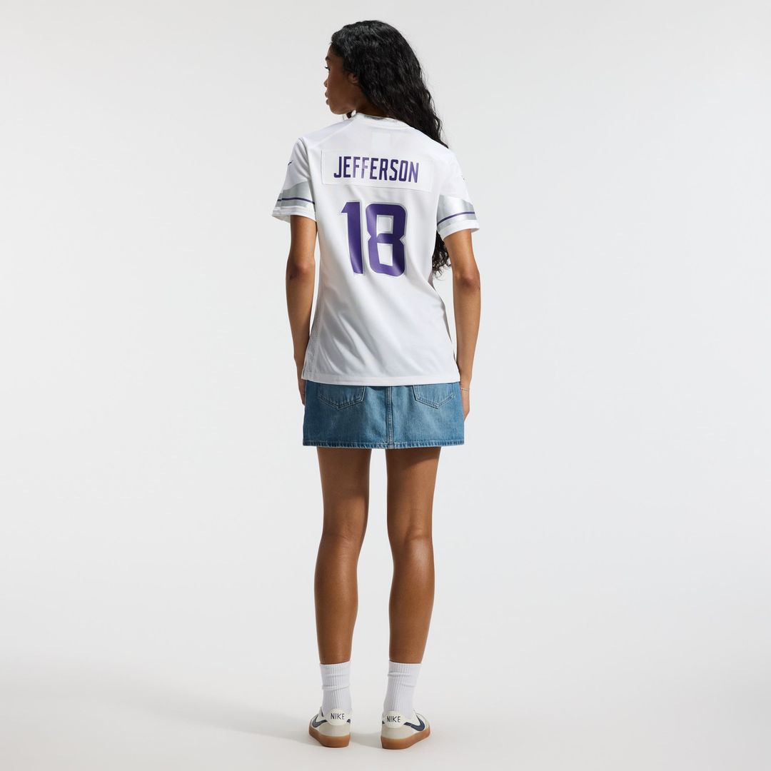 Justin Jefferson Minnesota Vikings Women's Alternate Game Player Jersey - White