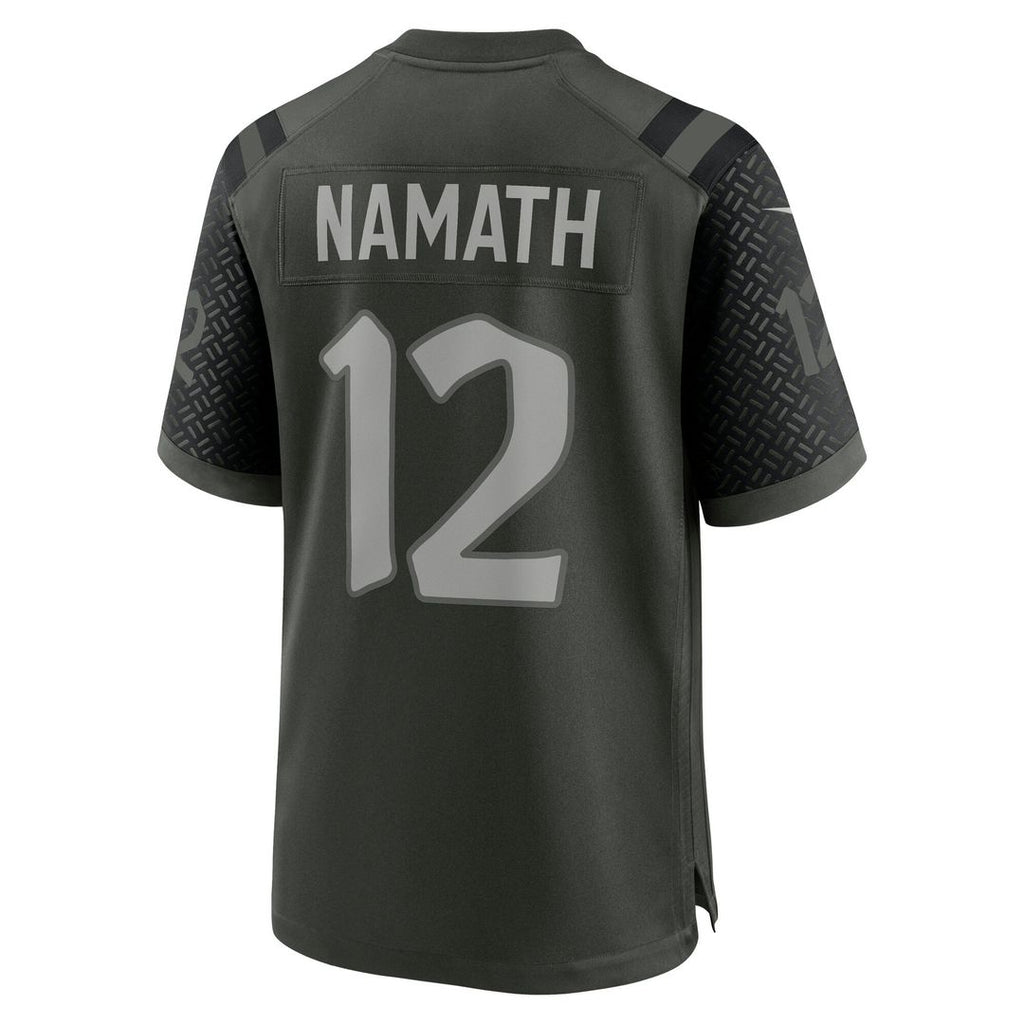 Joe Namath New York Jets Rivalries Collection Retired Player Game Jersey - Green