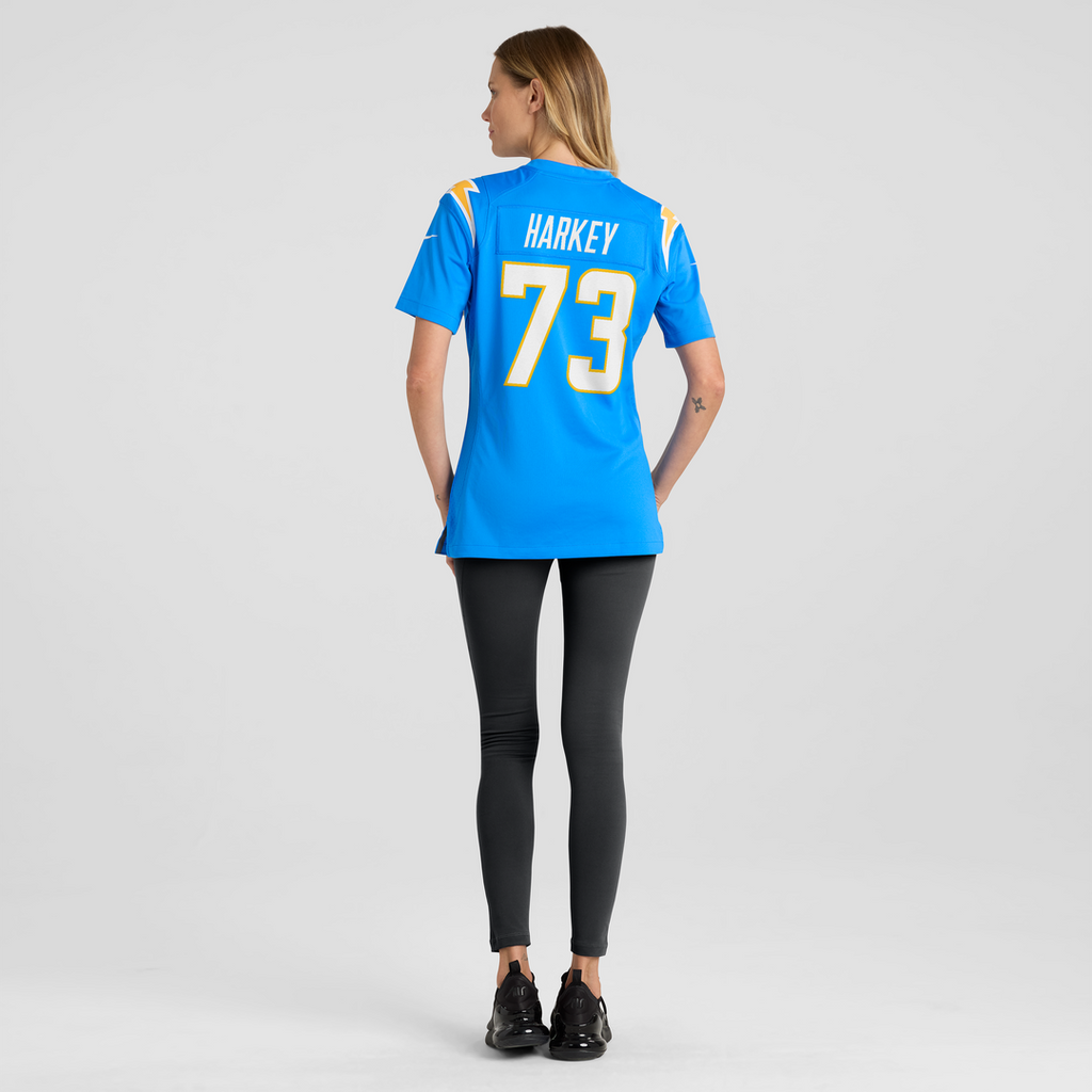 Alex Harkey Los Angeles Chargers Women's Team Game Jersey - Powder Blue