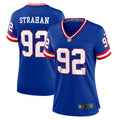 Michael Strahan New York Giants Women's Classic Retired Player Game Jersey - Royal