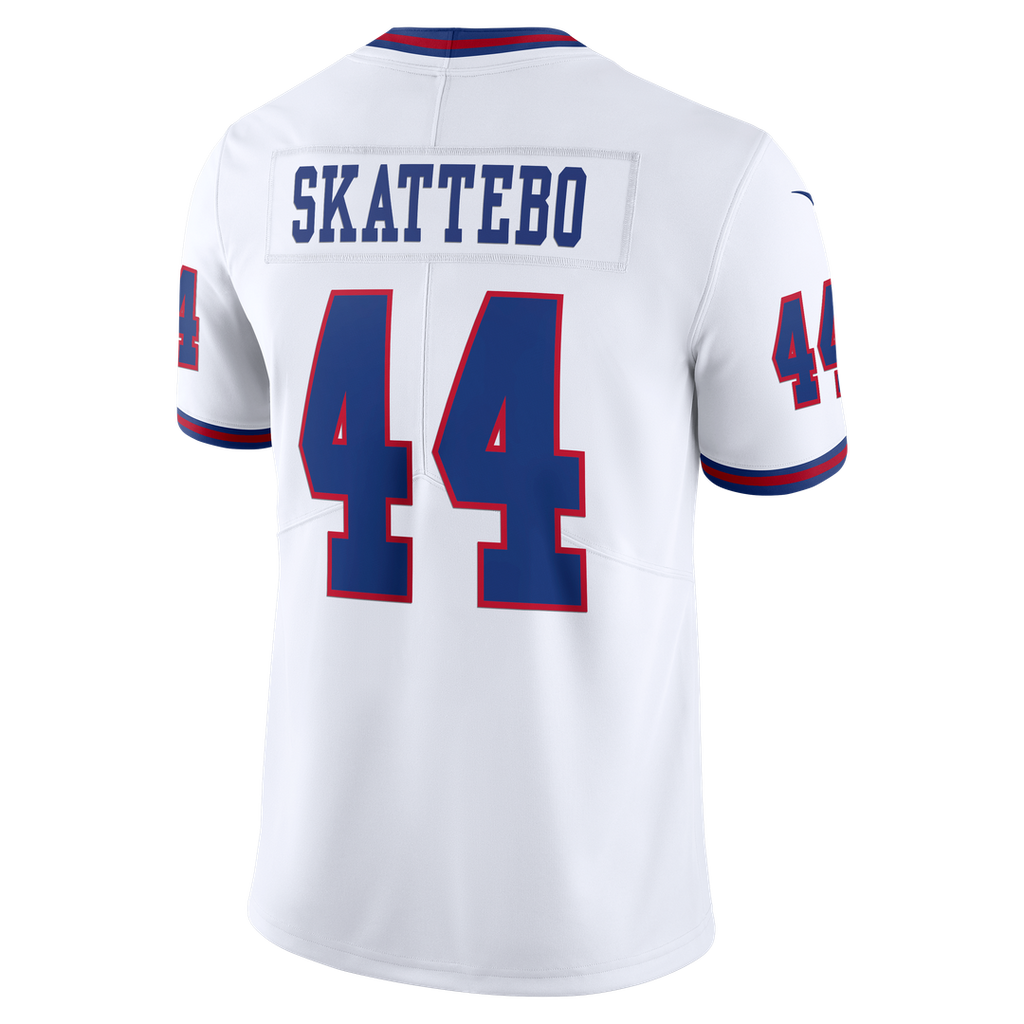 Cam Skattebo New York Giants Vintage White Vapor Untouchable Stitched Limited Jersey - White