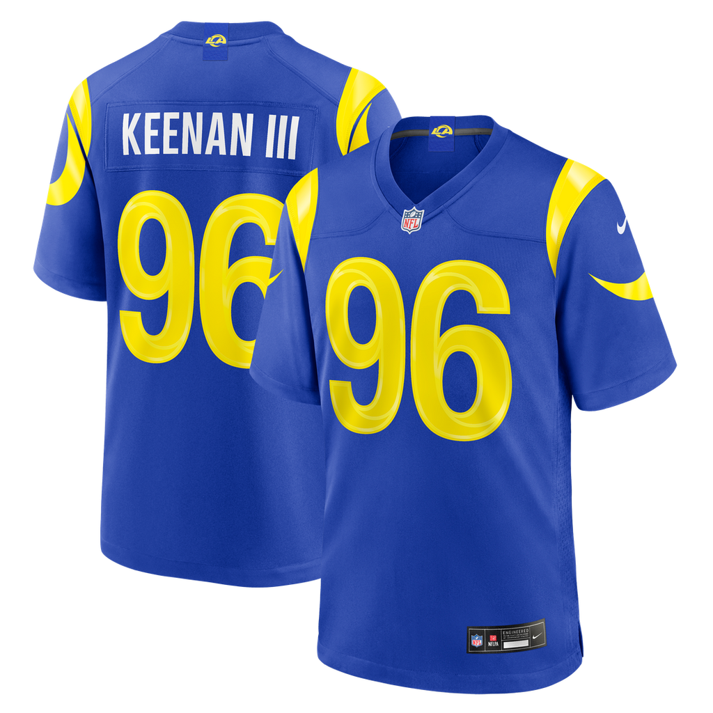 Tim Keenan III Los Angeles Rams Team Game Jersey - Royal