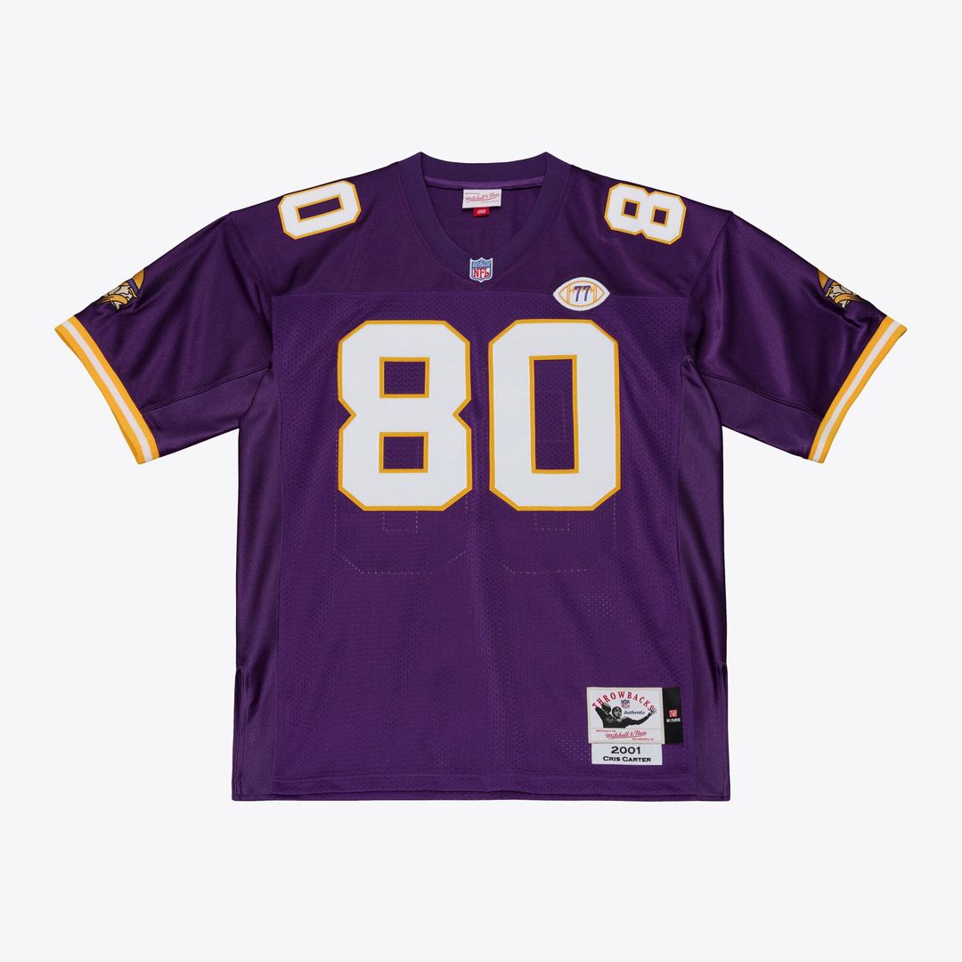 Cris Carter Minnesota Vikings 2001 Authentic Throwback Jersey - Purple