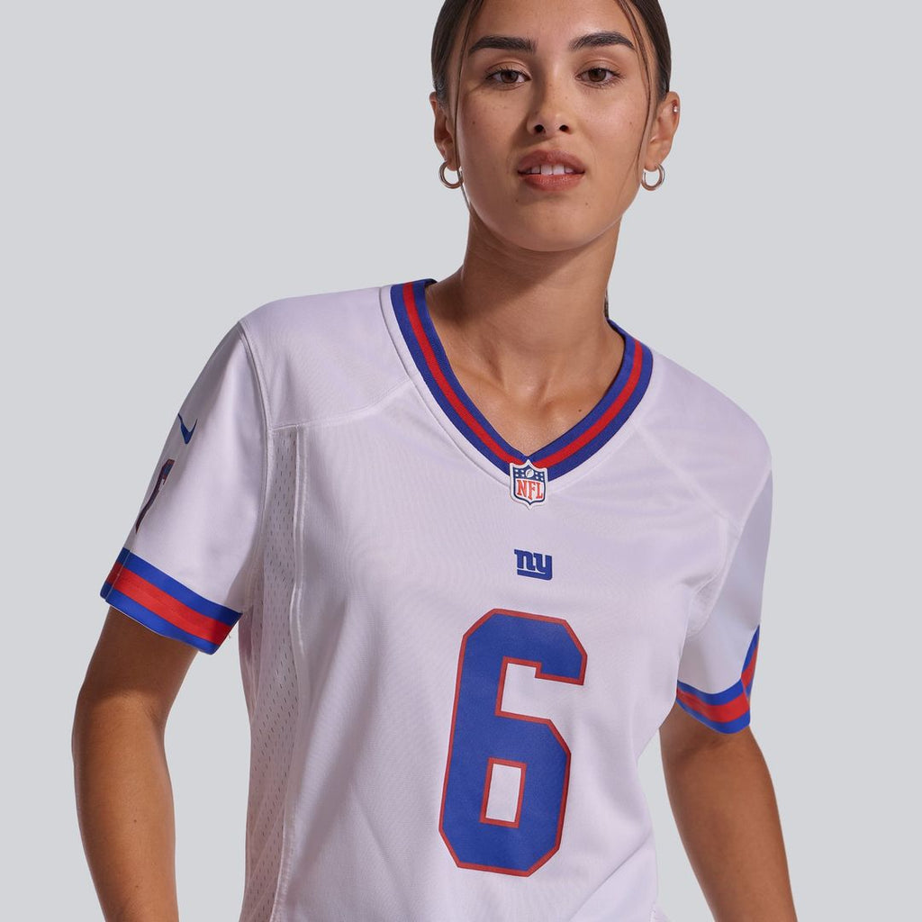 Jaxson Dart New York Giants Women's Alternate Vintage White Game Jersey - White