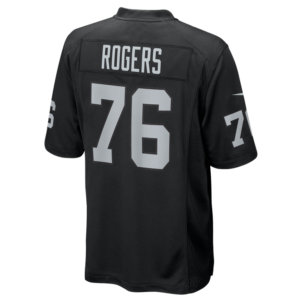 Caleb Rogers Las Vegas Raiders Team Game Jersey - Black