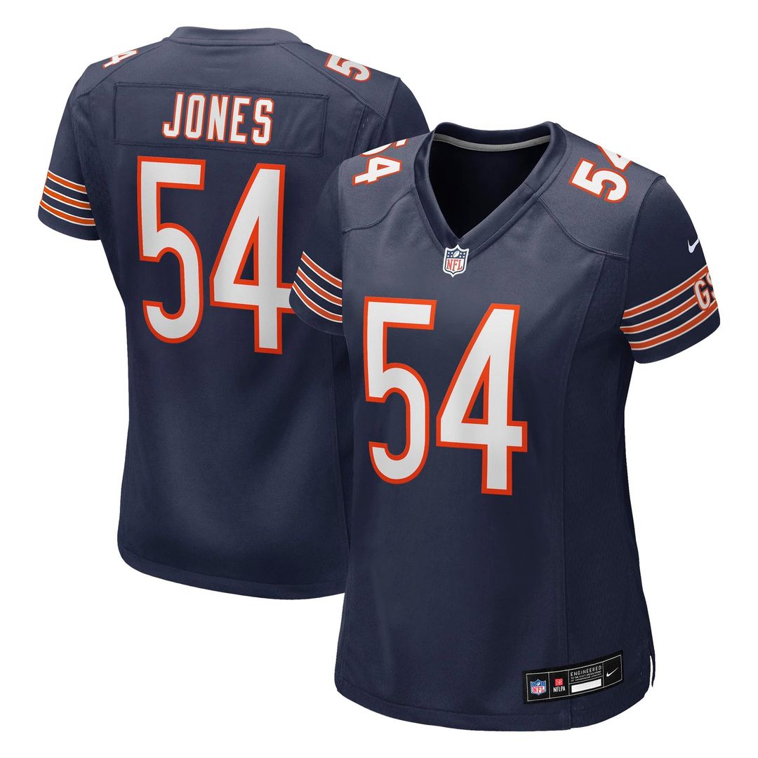 Logan Jones Chicago Bears Women's Team Game Jersey - Navy
