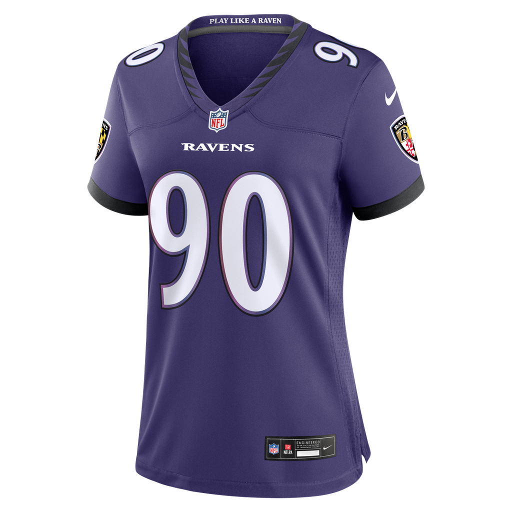 Aeneas Peebles Baltimore Ravens Women's Team Game Jersey - Purple