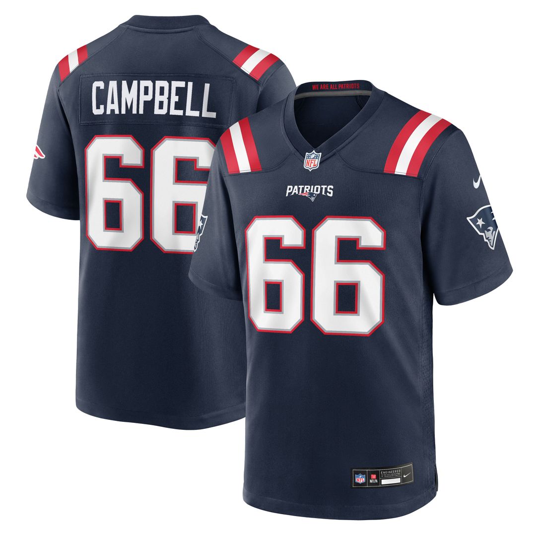 Will Campbell New England Patriots Team Game Jersey - Navy