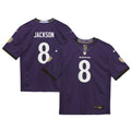 Lamar Jackson Baltimore Ravens Toddler Team Game Jersey - Purple