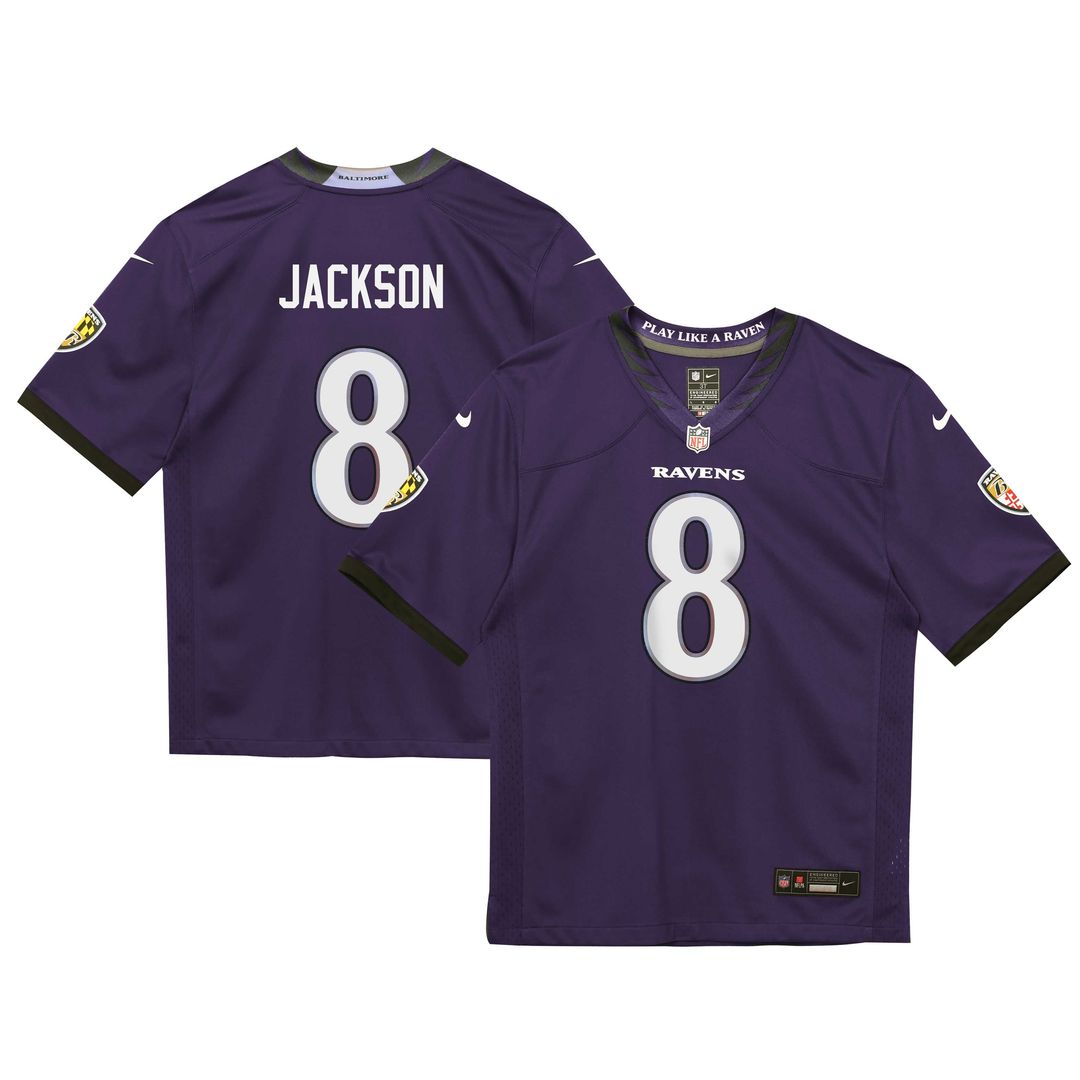 Lamar Jackson Baltimore Ravens Toddler Team Game Jersey - Purple