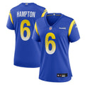 Nick Hampton Los Angeles Rams Women's Team Game Jersey - Royal